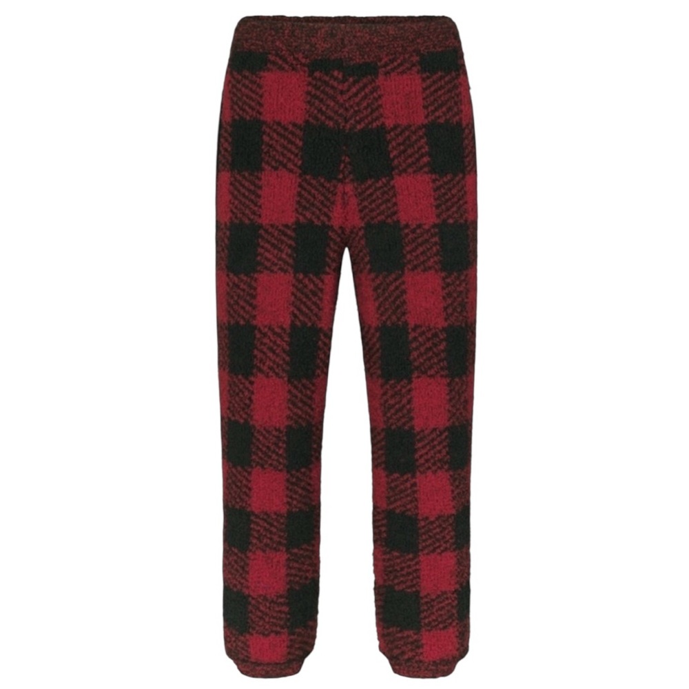 NWT Skims Cozy Joggers in Brick Buffalo Check Sz S/M - Picture 4 of 16